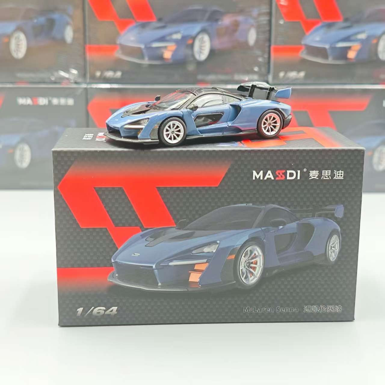 Novidade em Estoque Masdi 1:64 Mclaren Senna 1110 Edição Especial Modelo de Carro Estático em Liga Leve Personalizado Brinquedo de Menino Presente Colecionável