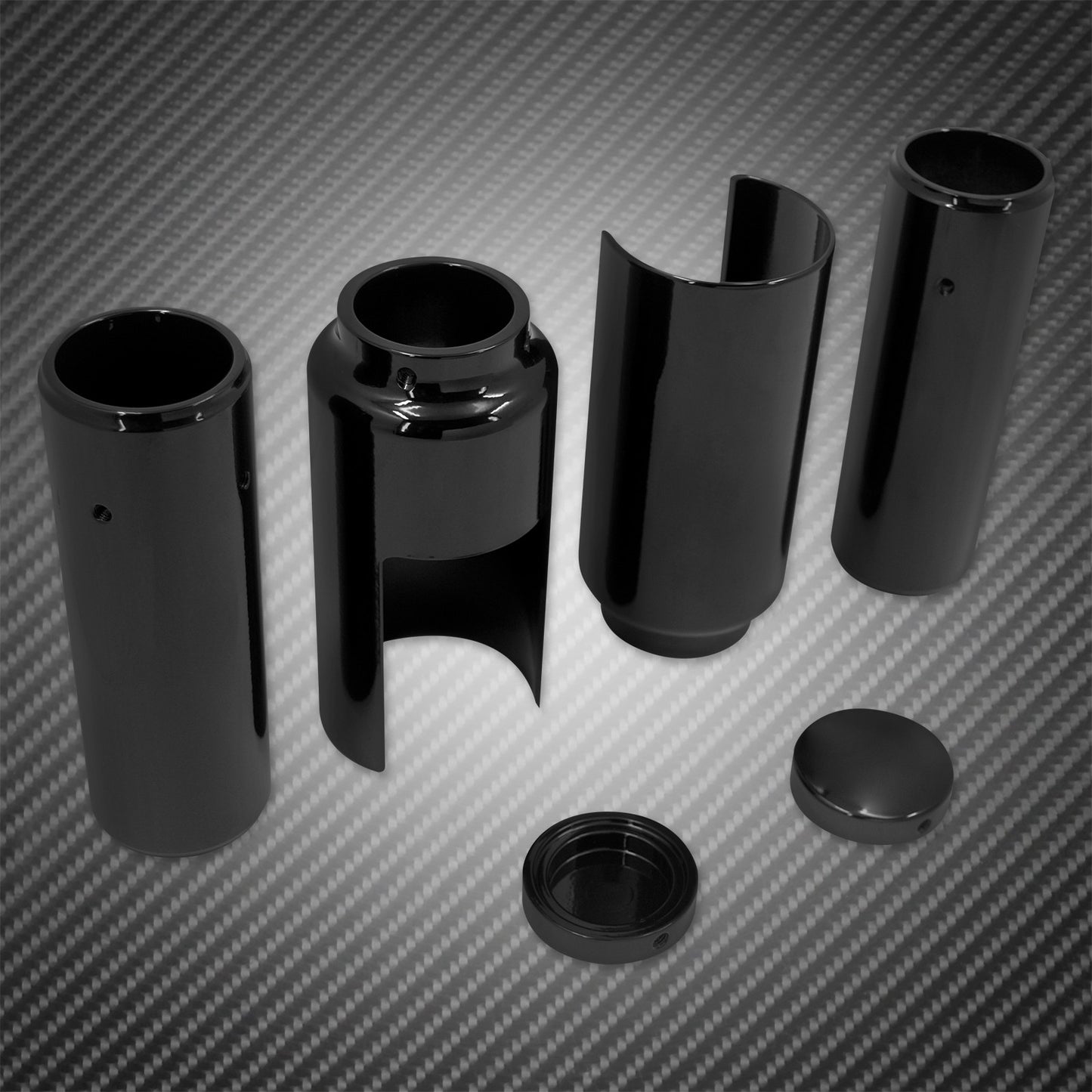 Kit de Capas Protetoras de Amortecedores Dianteiros para Harley Dyna Street Bob FXD Low Rider Fat Bob 2006-17