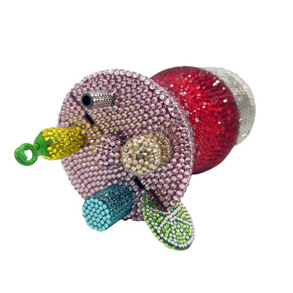 XIYUAN Martini Purse Women Crystal Evening Bags Luxury Designer Diamonds Cup Clutches Wedding Bridal Handbag Lady Rhinestone Bag