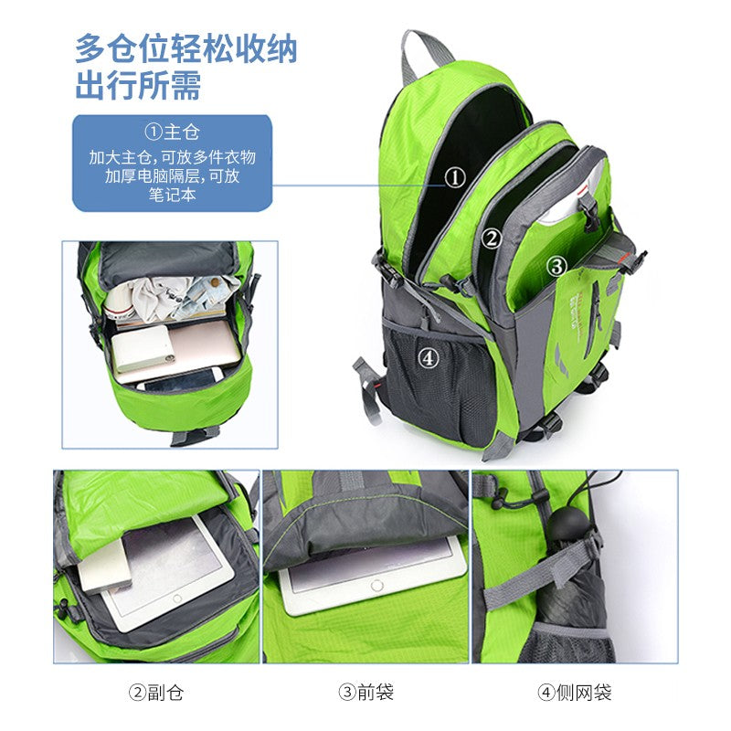 New Camping Backpack 40 Liters Large Capacity Travel Canvas Bag Outdoor Mountaineering Hiking Travel Bag
