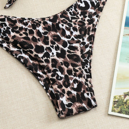 Push Up Bikini Set Women's Swimwear 2024 New Halter Bandeau Underwire Swimsuit Beach Bathing Swimming Suit for Women