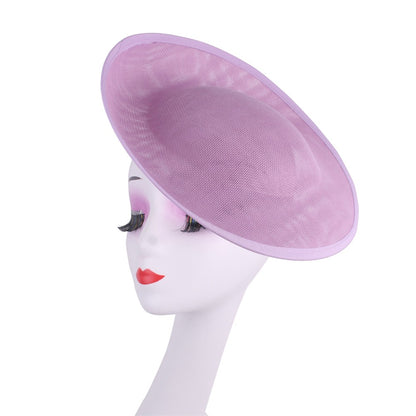 30CM Round Fascinator Base Make Millinery Cap Fabric Supplies DIY Hair Accessories For Women Wedding Fascinator Hat Formal Event