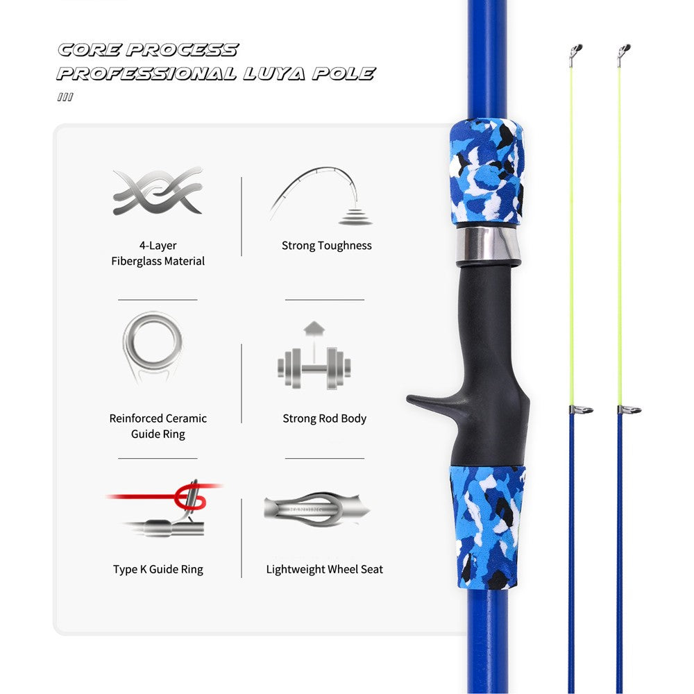 Portable telescopic camouflage children's fishing rod with rotating adjustment throwing rod outdoor fishing accessories tools