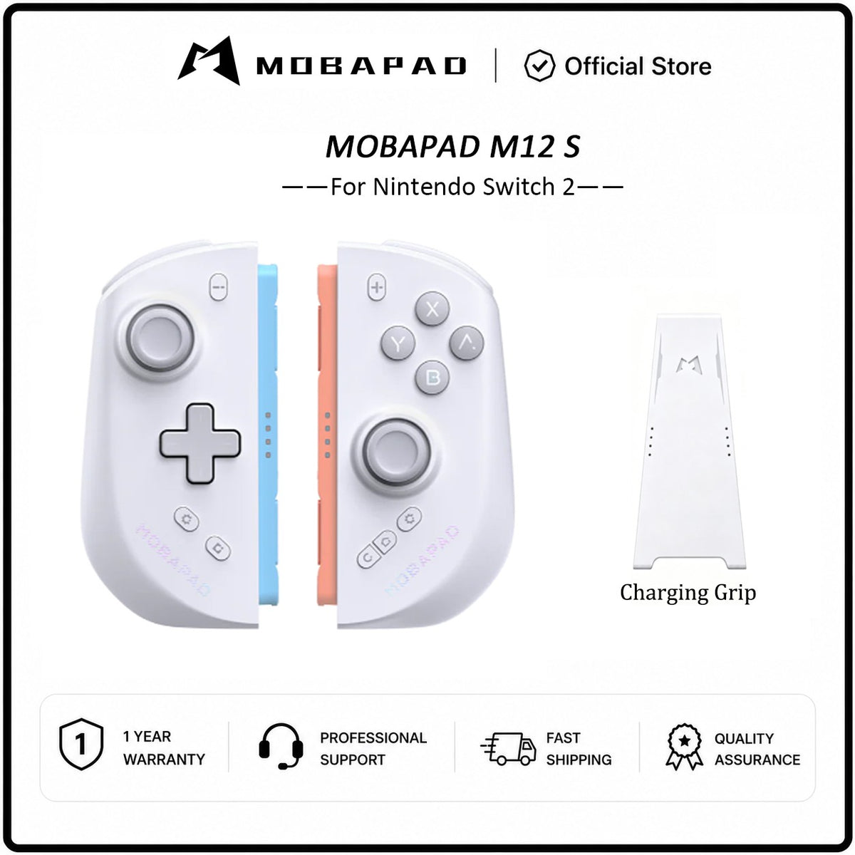 MOBAPAD M12 HD / M12 S Joypad for Nintendo Switch 2 with TMR Joystick HD Vibration Mechanical Buttons Remap Macro Gamepad