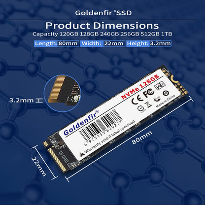 Goldenfir M.2 NVMe PCIe3.0×4 SSD 240GB 512GB 1TB Internal Solid State Drive 2280 For Laptop Desktop