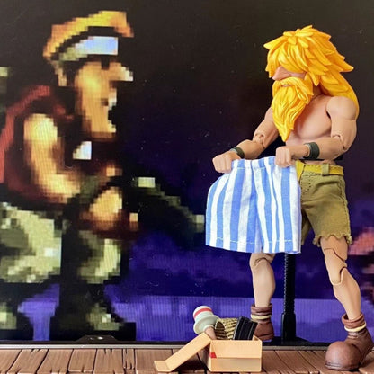 Snk Metal Slug Anime Shf New Baitaro Shorts Listrados Feitos à Mão É Adequado para Todos Eles Brinquedos Humanoides Móveis 1/12