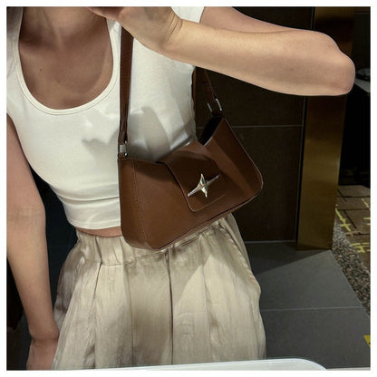 Silver Shoulder Bags for Women 2024 Classic Y2K Small Purse Glossy PU Leather Luxury Brand Female Underarm Handbags Daily Bag