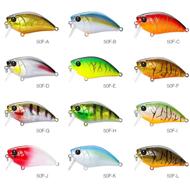 TSURINOYA Magician 50F 8.5g 50mm Crankbait Isca de Pesca de Superfície para Pesca em Água Raso Flutuante Iscas Artificiais para Tucunaré e Black Bass