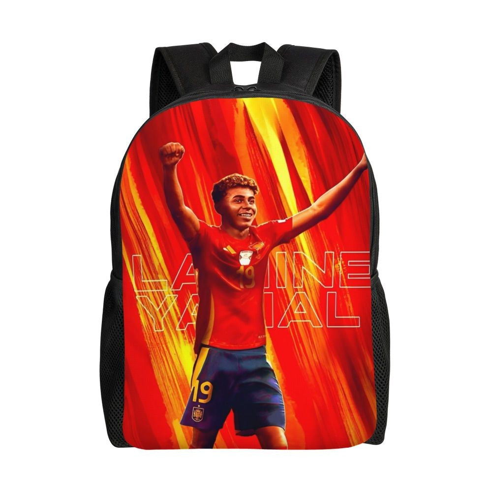 Lamine Y-Yamal Mochila Infantil para Meninos Meninas, Mochilas Esportivas de Futebol, Mochila Escolar Kawaii para Creche