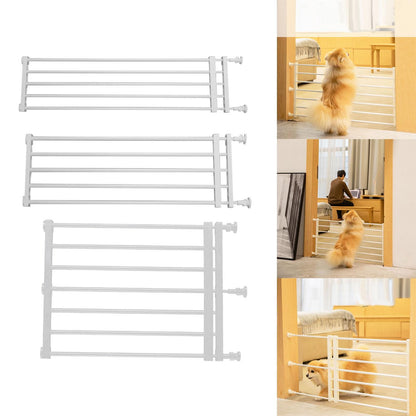 Portão Retrátil Portátil para Cães Proteção Ajustável Cerca Barreira para Bebês Portão de Escada para Pátio Gramado Jardim Escadas Porta