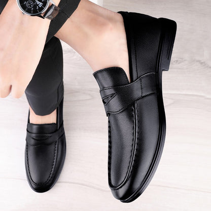 British Style Autumn Casual Leather Doudou Shoes Men's Outdoor Step on Business Shoes Fashion Handmad Designer  Single Flats