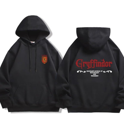 Moletom Unissex Harry Potter com Logo da Sonserina de Hogwarts, Tendência de Moda Outono e Inverno