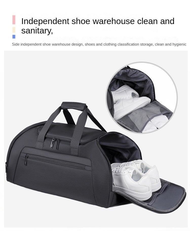 Custom logo large capacity travel bag for men waterproof sports outdoor travel bag print name hand luggage backpack with shoes