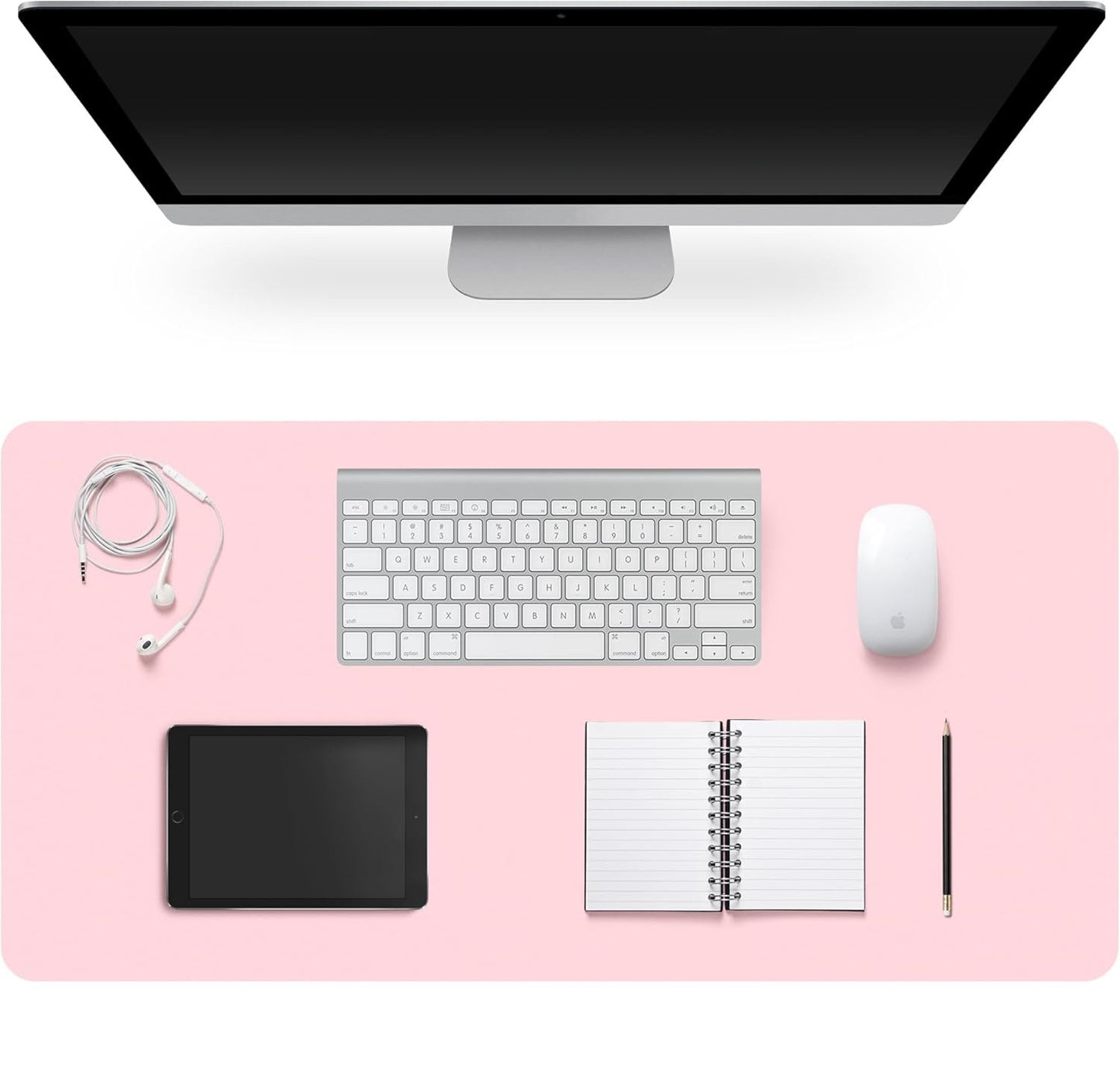 Desk Pad Protector, Non-Slip PU Leather Large Mouse Pad, Easy Clean, Writing Pad for Office/Home/Decor/School Desk Mat