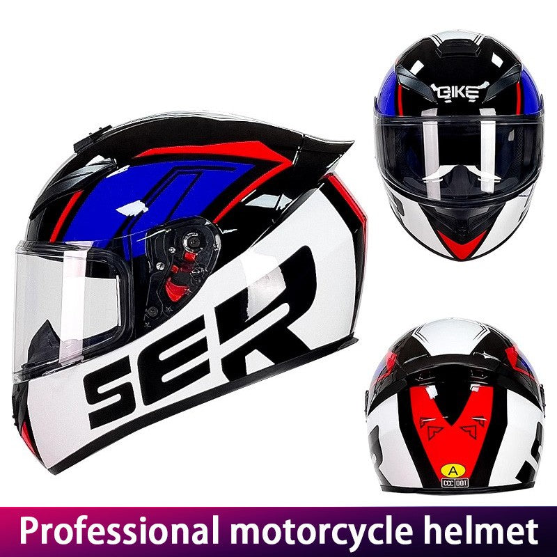 Capacete Fechado Bluetooth Retro para Motocicleta, Quatro Estações, Quente de Inverno, Antiembaçante, com Fone de Ouvido para Corridas de Rua