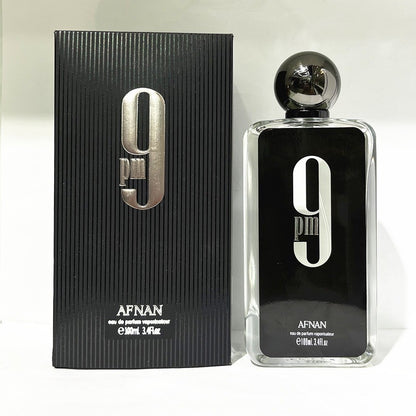 100ml Afnan 9AM 9PM Eau de Parfum Elixir Unissex Colônia Spray Perfume Masculino Feminino de Alta Qualidade Longa Duração Árabe