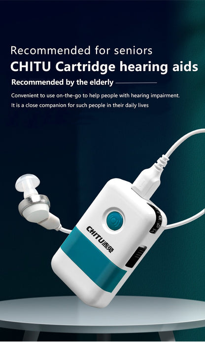 Pocket Rechargeable Hearing Aid DHP for Deafness Powerful Digital Sound amplifier Severe Loss Medical Elderly Hearing Devices