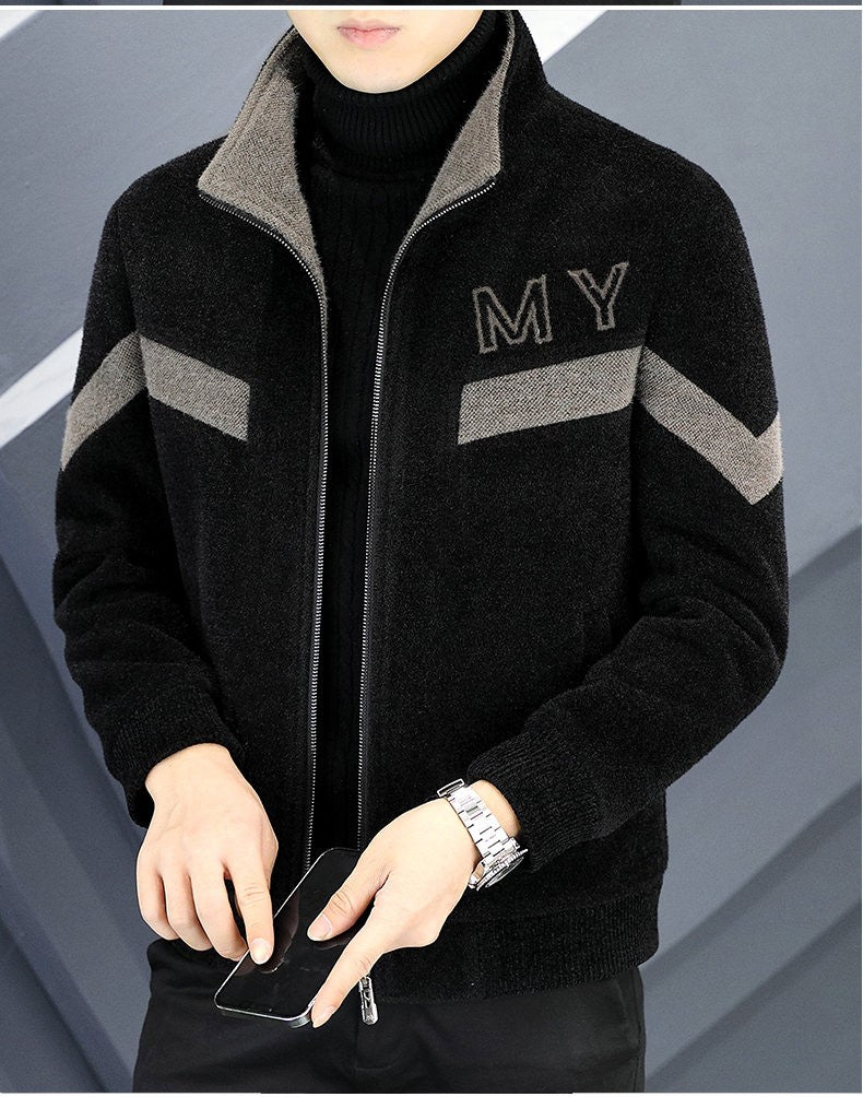 Autumn/Winter Men's Wool Blends Jacket Short Korean Short Casual Business Woolen Coat Thick Warm Social Streetwear Overcoat