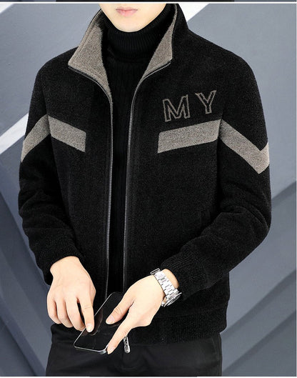 Autumn/Winter Men's Wool Blends Jacket Short Korean Short Casual Business Woolen Coat Thick Warm Social Streetwear Overcoat