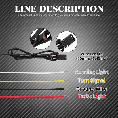 Motorcycle Rear Fender Mudguard Cover With LED Turn Signal Brake Light For Harley Softail Breakout Fat Boy FXDR 2018-2023 Black