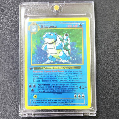 Cartas Colecionáveis DIY Pokémon com Card Brick 1996 1ª Edição Flash Cards Charizard Blastoise PTCG Game Anime Cartas Brilhantes Presente