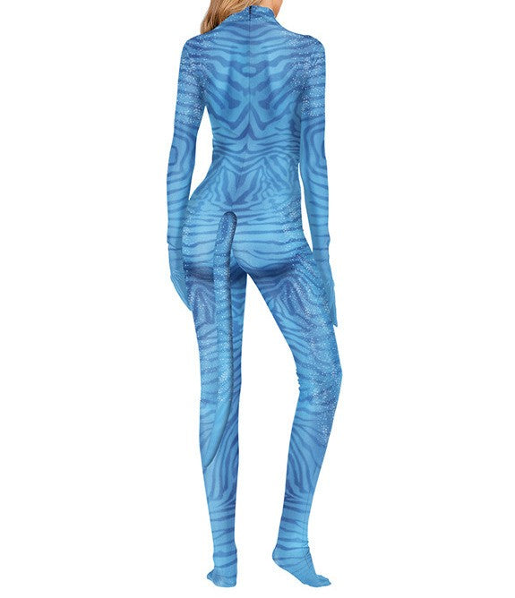 Avatar The Way of Water Cosplay Costume Tail Bodysuit Alien Halloween Birthday Theme Party Role Playing Outfit Adult Women Men