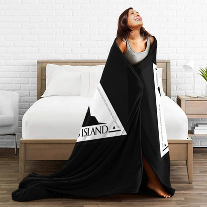 Arknights Rhodes Island Emblem Blanket Flannel Sofa Throw Blanket Super Soft for Home Bedroom Travel Throws Bedspread Quilt