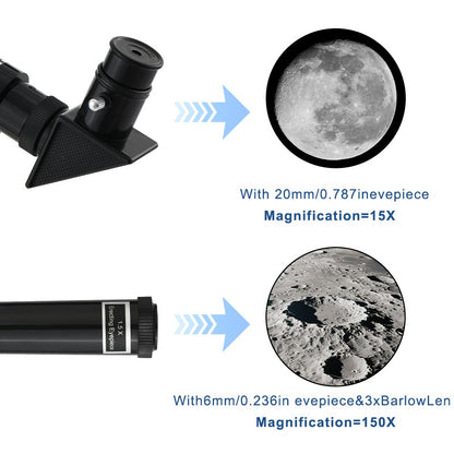 Telescópio astronômico F36050, grande abertura, alta definição, alta ampliação, para observação da lua e estrelas