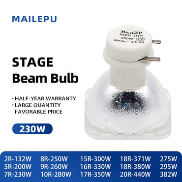 Stage Light 200W 5R / 7R 230W Metal Halide Lamp Moving Beam Lamp 230 Beam Platinum Metal Halogen Lamps Follow Spot