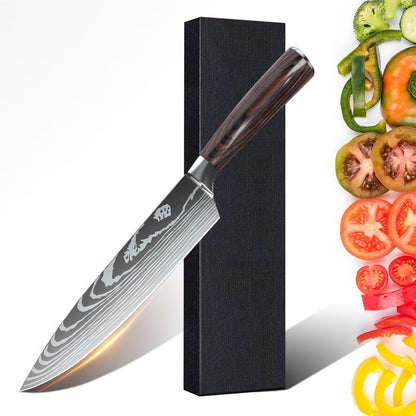 ZENG 3pcs Hot Sale Kitchen knife Stainless Steel 8inch Chef Knife,Santoku Knife, 6inch Utility Knife Kitchen Convenience Set