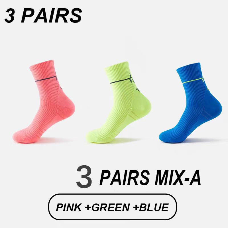 1/3Pair Professional Running Socks Men's Women Marathon Whiteline Cycling Socks Men Lady Sport Running Sports Socks