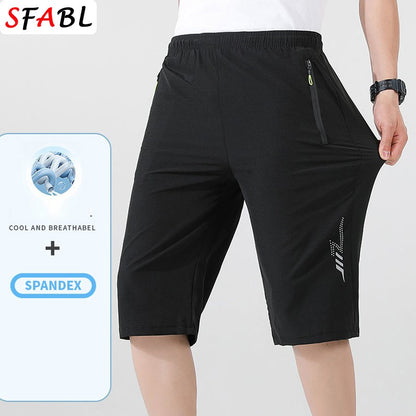 Sports Shorts Men Summer Quick-drying Breathable Drawstring Shorts Male Beach Short Pants for Men New Gym Fitness Bottom Summer