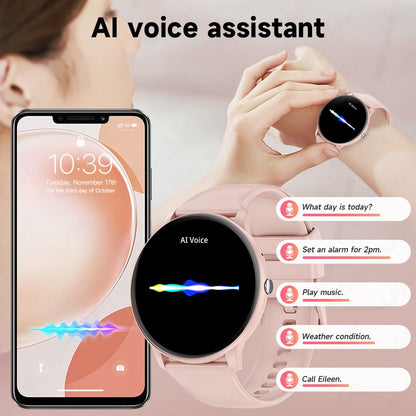 LIGE Smart Watch Women Men Bluetooth Call Sports Fitness Watches Heart Rate Health Monitor Smartwatch Ladies For Android iOS New