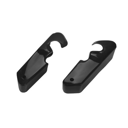 Par de Suportes de Para-lama Traseiro Curto Preto Brilhante para Motocicleta, Suportes de Sinal de Seta para Harley Sportster XL883 1200 04-Up