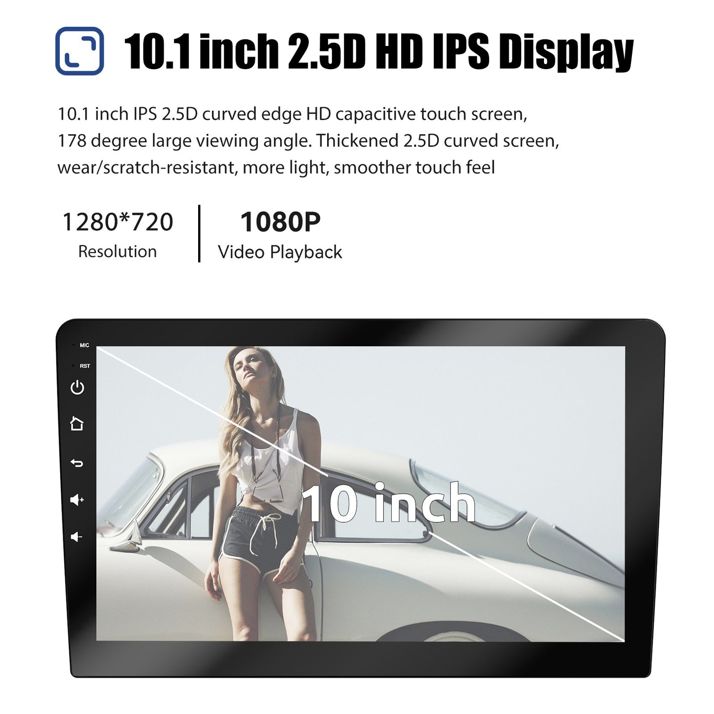 ESSGOO 10" Car Radio Android Auto Carplay Car Stereo Multimedia Player Universal WIFI GPS Autoradio Car Intelligent Systems