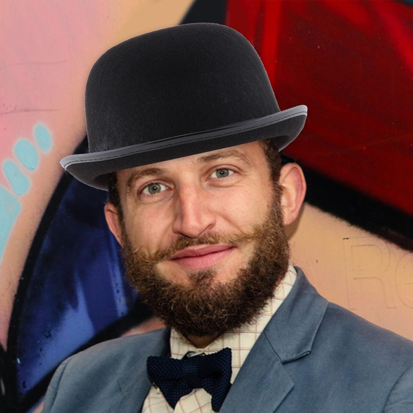 Casual Black Hat Christmas Bowler Hat Bowler Derby Hat For Men Women Fashion Party Formal Fedora Costume Unisex Soft Hat