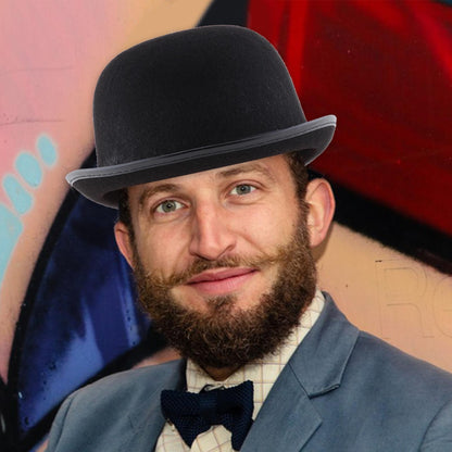 Casual Black Hat Christmas Bowler Hat Bowler Derby Hat For Men Women Fashion Party Formal Fedora Costume Unisex Soft Hat