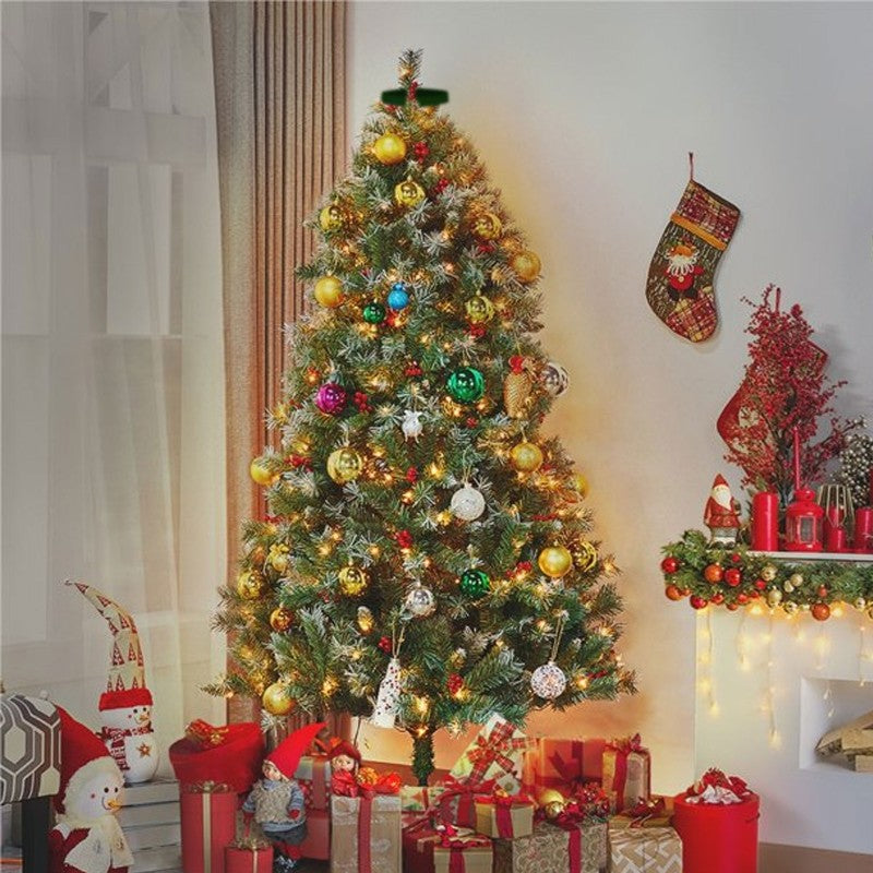 1.5M/2M/3M LED Ring Christmas Tree Tops Lights Decoration Tree Lights String for Patio Garden Outdoor Waterproof Waterfall Light