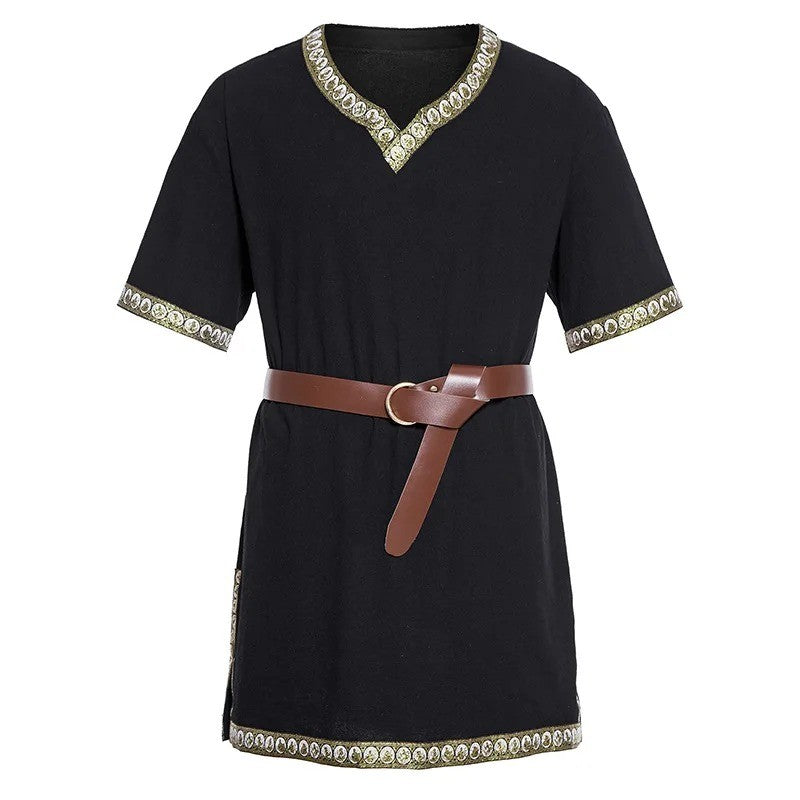 Knight Cosplay Medieval Costume Tunic Halloween Costumes for Men Adult Viking Pirate Disguise Fancy Clothing Carnival Shirts