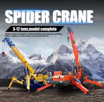 CE EPA Engine 3 Ton Spider Crane Full Hydraulic Telescopic Boom Mini Crawler Mobile 360° Rotating Spider Crane