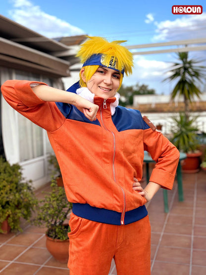 HOLOUN Anime Uzumaki Cosplay Costume Teenager Period Jacket Pants Bag Cos Convention Gift Unisex Adult Version