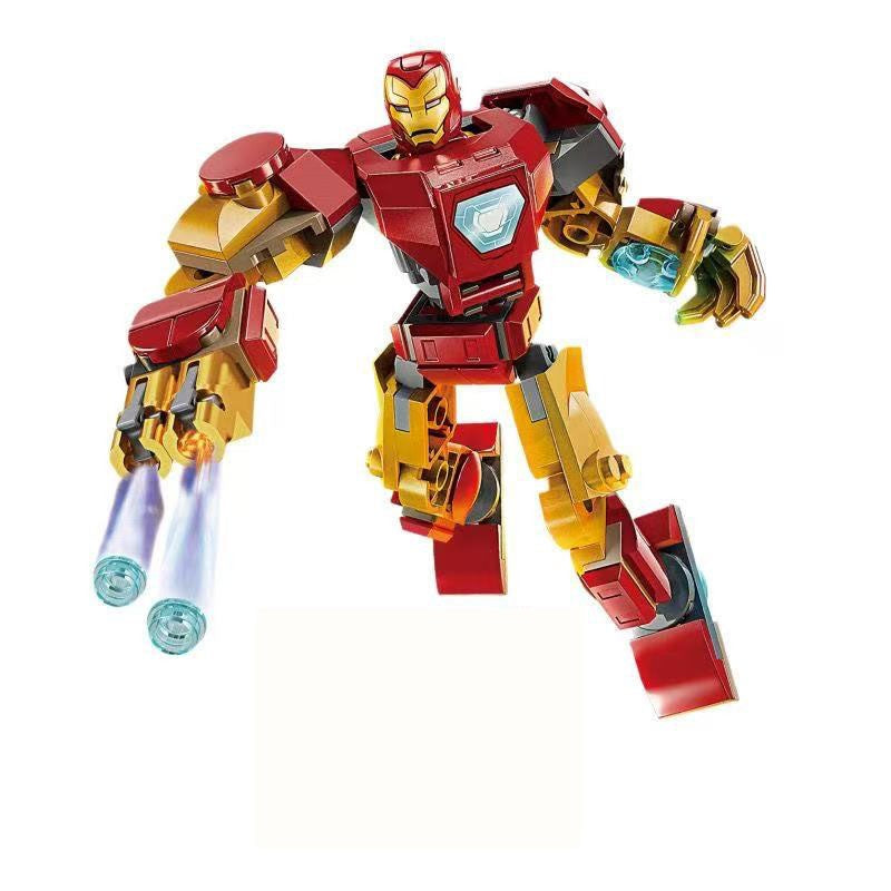 76302 76307 Superhero Bricks Avengers Thor Iron Man Thanos Assemble Compatible Action Figure Toy Building Blocks Model Ornament