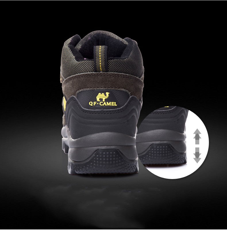 Classic Men Winter Boots Genuine Leather Sneakers For Man Fur Plush Snow Shoes Warm Outdoor Ankle Boots Outdoor Hiking Footwear