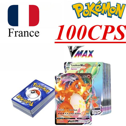 Cartas de Jogo Pokémon em Inglês/Alemão/Espanhol/Coreano/Francês Pikachu Mew Coleção de Cartas Colecionáveis PTCG Brinquedos de Presente Cartas de Jogo de Mesa