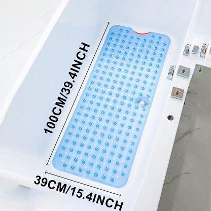 40*100cm bathroom non-slip mat Bath massage foot mat Long PVC bathtub mat shower
