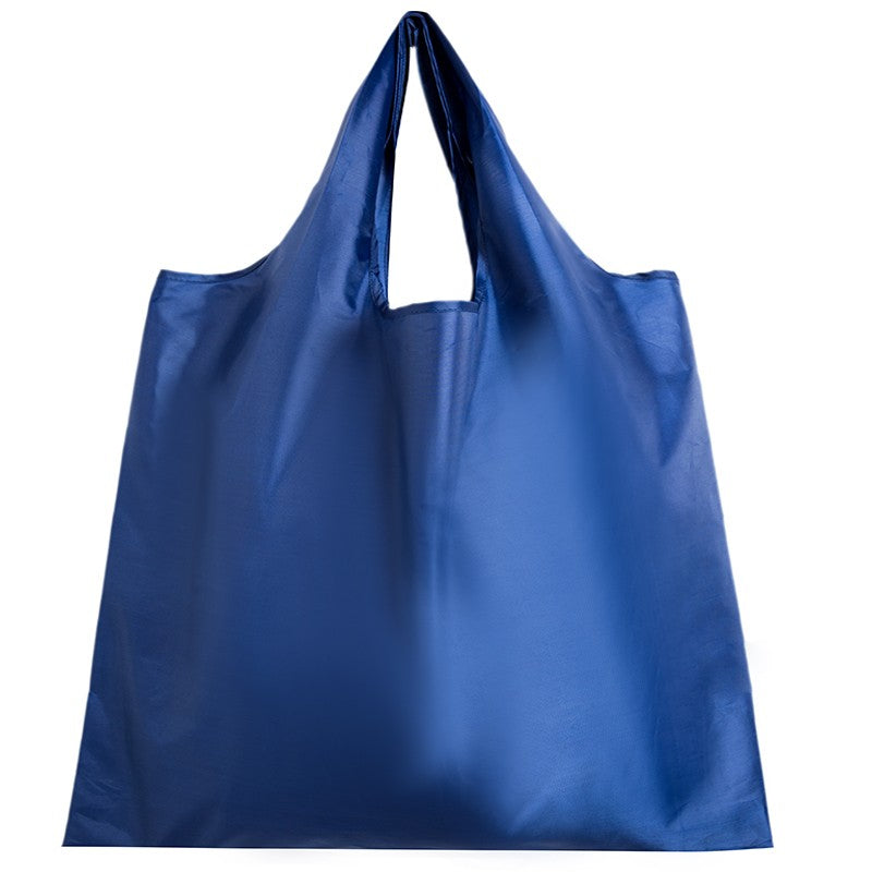 Thick leisure style nylon large handbag environmental friendly reusable polyester portable shoulder bag foldable shopping bag