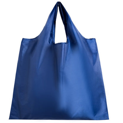 Thick leisure style nylon large handbag environmental friendly reusable polyester portable shoulder bag foldable shopping bag