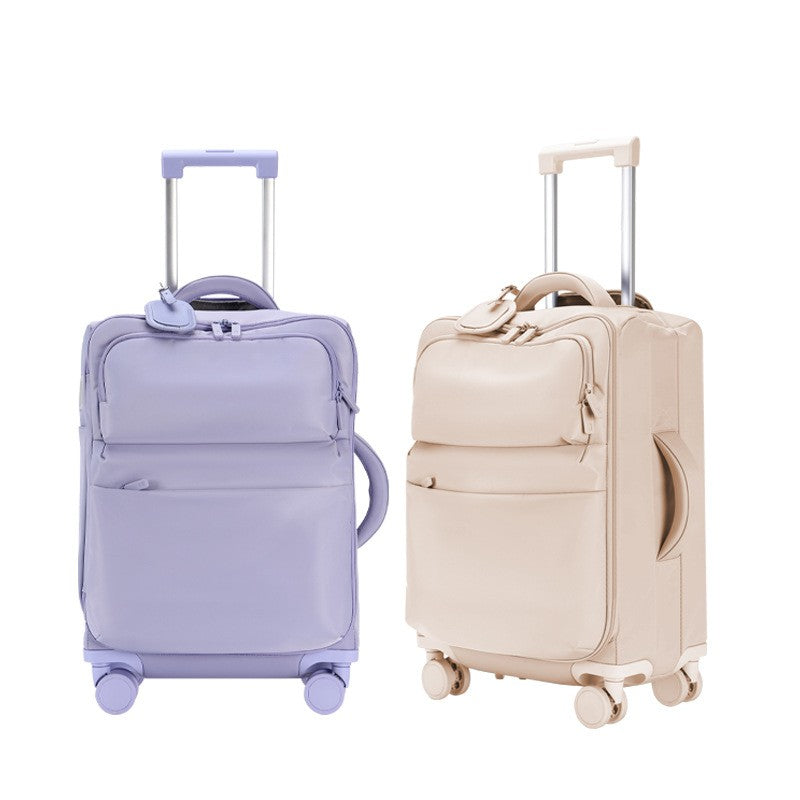 Mala de Viagem Ultra-leve de 20/24/28 polegadas, Grande Capacidade, Pano Oxford, À Prova D'água, Com Rodas, Caixa de Embarque, Senha, Bolsa de Viagem