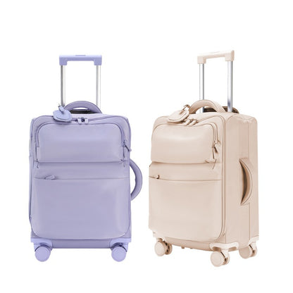 Mala de Viagem Ultra-leve de 20/24/28 polegadas, Grande Capacidade, Pano Oxford, À Prova D'água, Com Rodas, Caixa de Embarque, Senha, Bolsa de Viagem