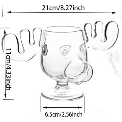 240ml 8oz Taça de Vinho Elk Copo de Coquetel de Suco Caneca de Rena Taça de Vinho Cerveja Água Leite Uísque Copos Canecas de Shot Presente de Natal